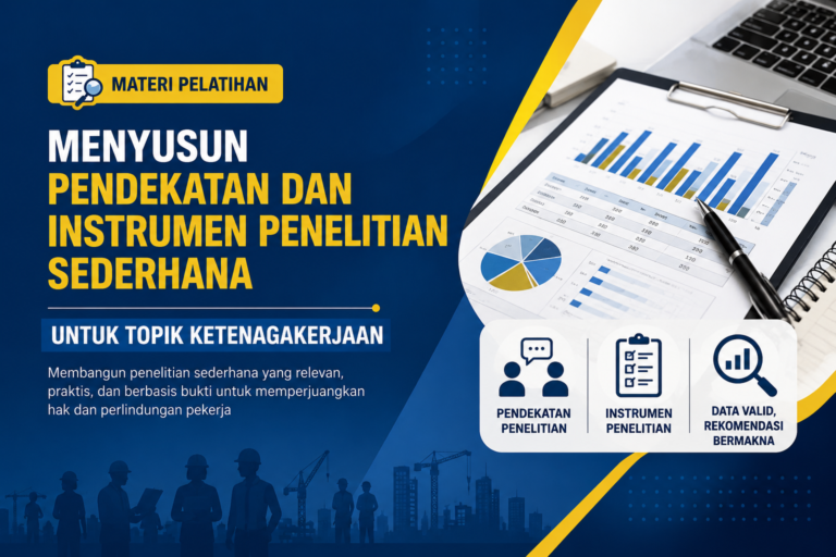 RESEARCH ACADEMY 3 : Menyusun Pendekatan dan Instrumen Penelitian Sederhana Untuk Topik Ketenagakerajaan